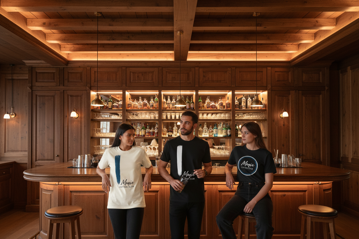 Bar boisé avec mannequins MEYJE